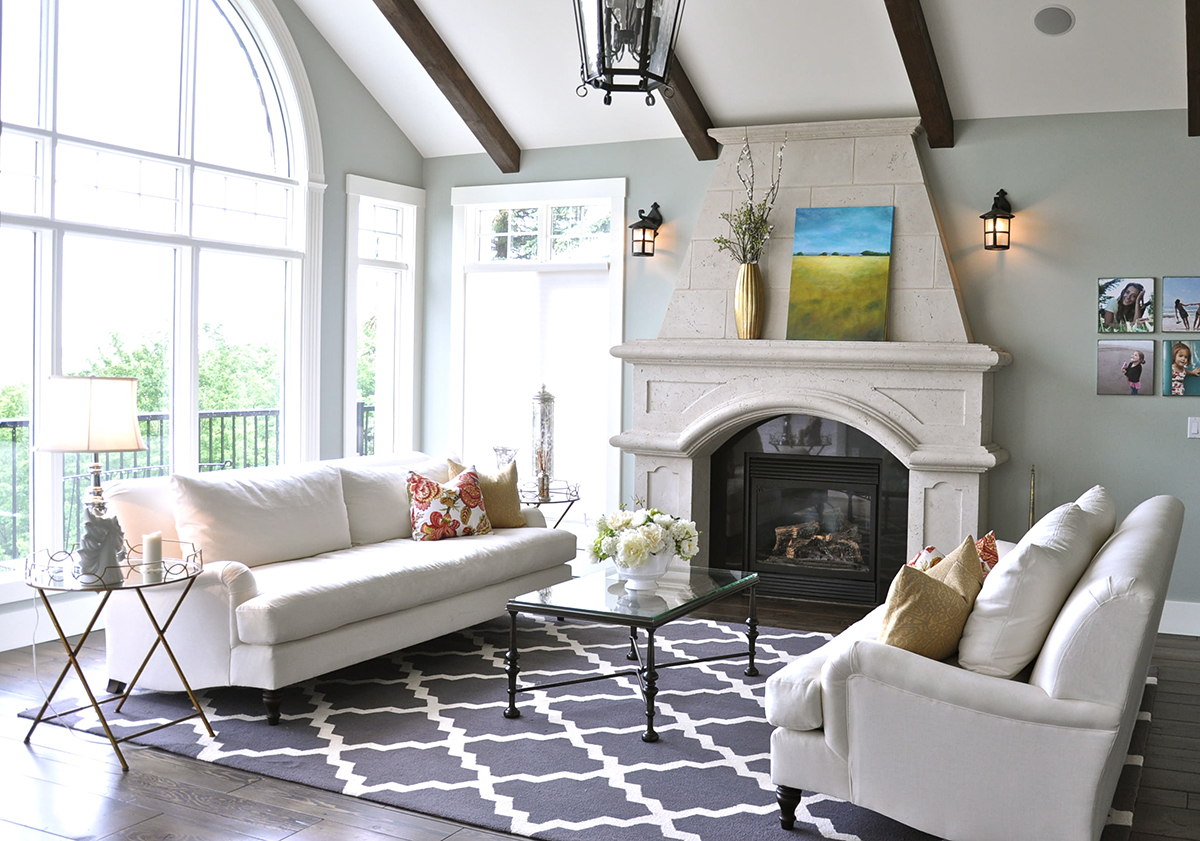 Living Room Design A Refresh in Alberta with Pottery Barn