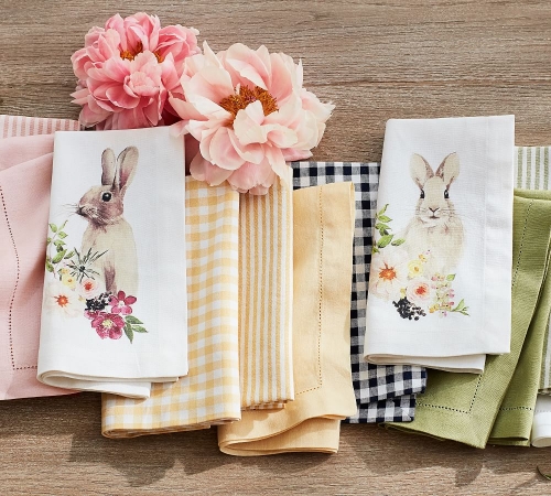 floral-bunny-napkin-mixed-set-of-4-z