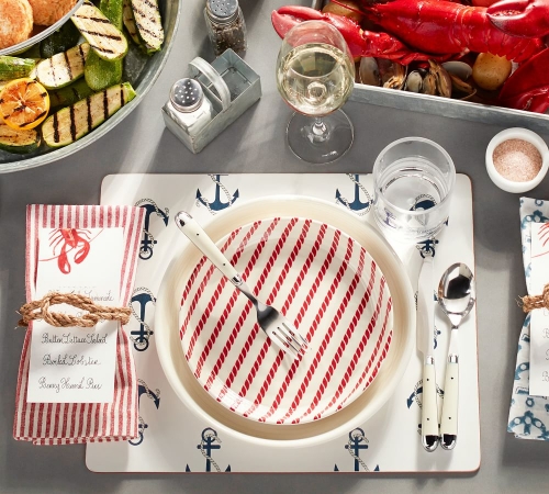 nautical-icon-melamine-salad-plate-set-of-4-red-rope-strip-z
